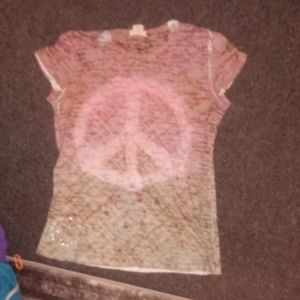 Peace sign shirt.